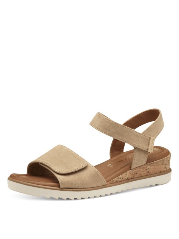 סנדלי נוחות סולית שעם רצועות מתכווננות תמריס Tamaris