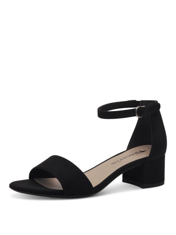 סנדלי עקב שחור מט תמריס Tamaris