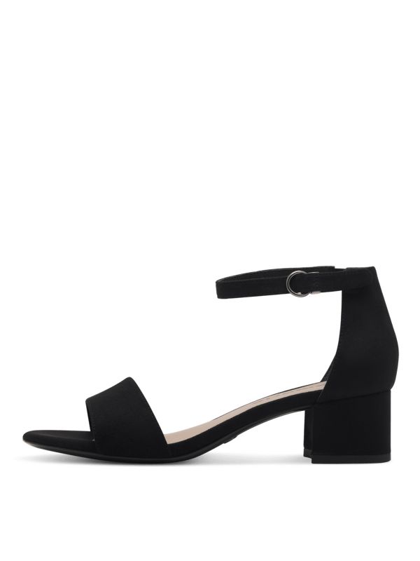 סנדלי עקב שחור מט תמריס Tamaris