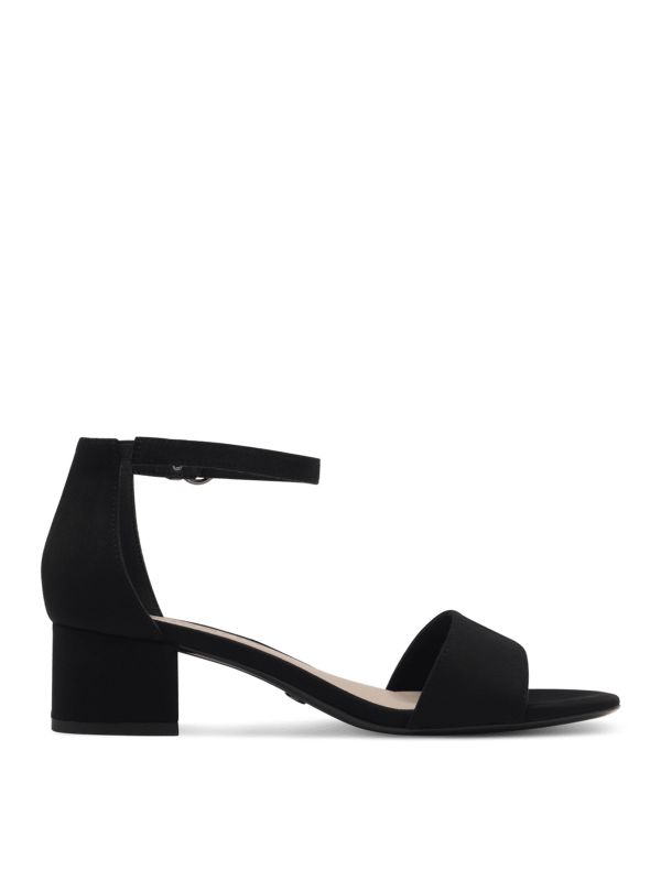 סנדלי עקב שחור מט תמריס Tamaris