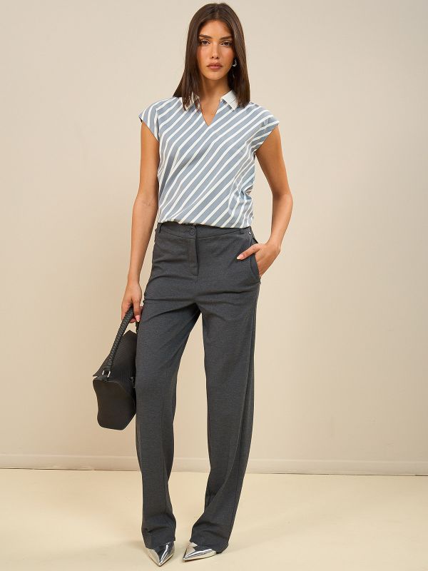 מכנסי ג’רסי ישר +גומי