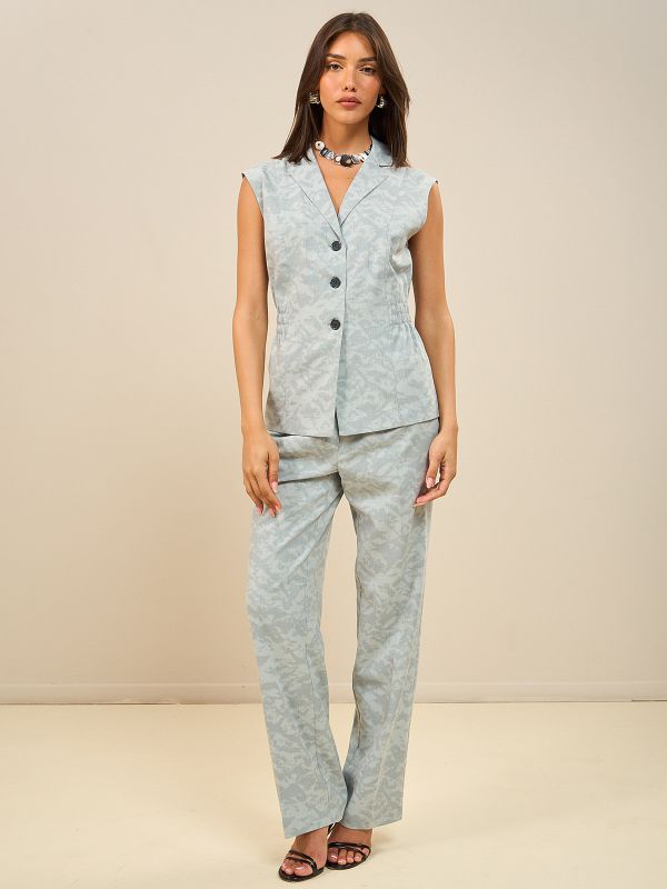 מכנס ישר מודפס