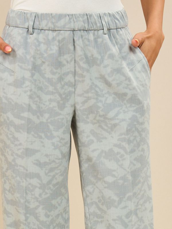 מכנס ישר מודפס