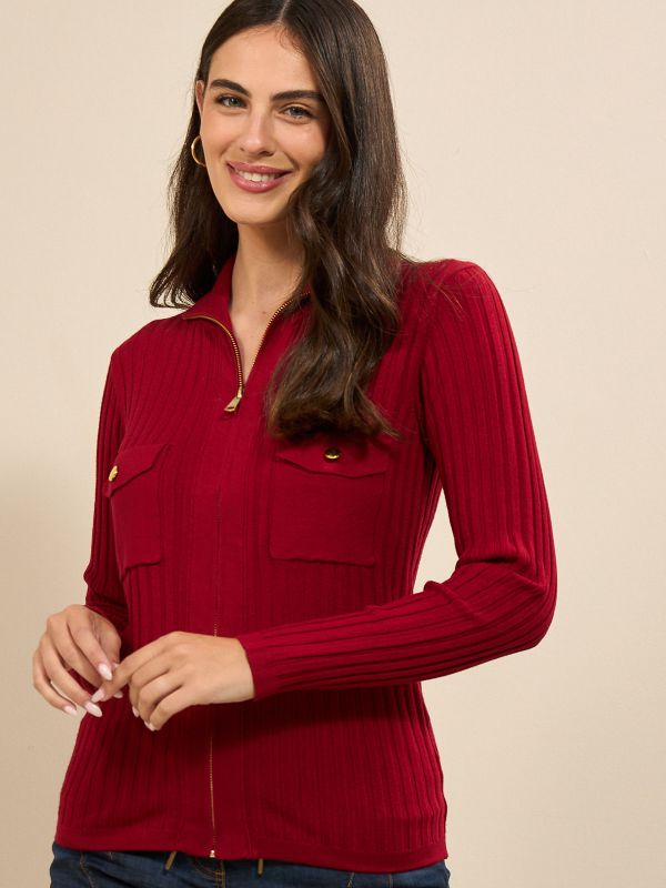 קרדיגן פרומו עם רוכסן