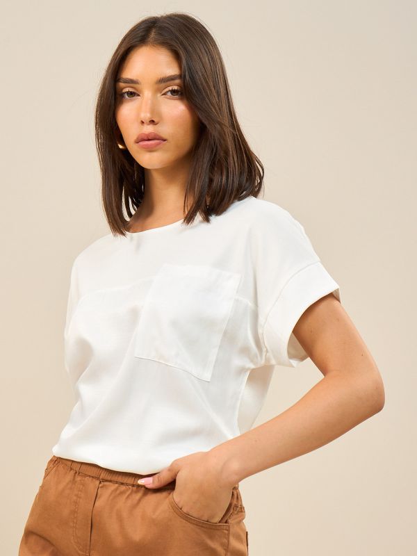 טי שרט-שילוב בדים