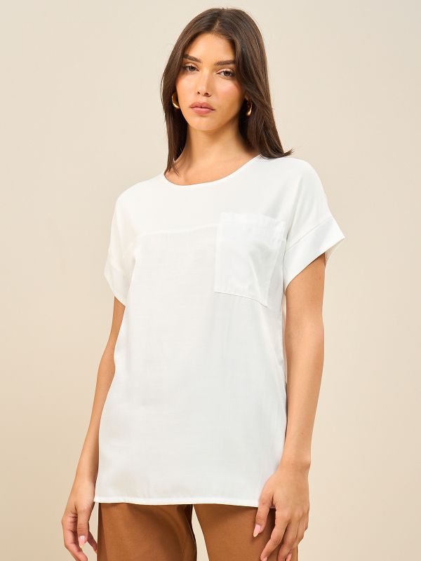 טי שרט-שילוב בדים