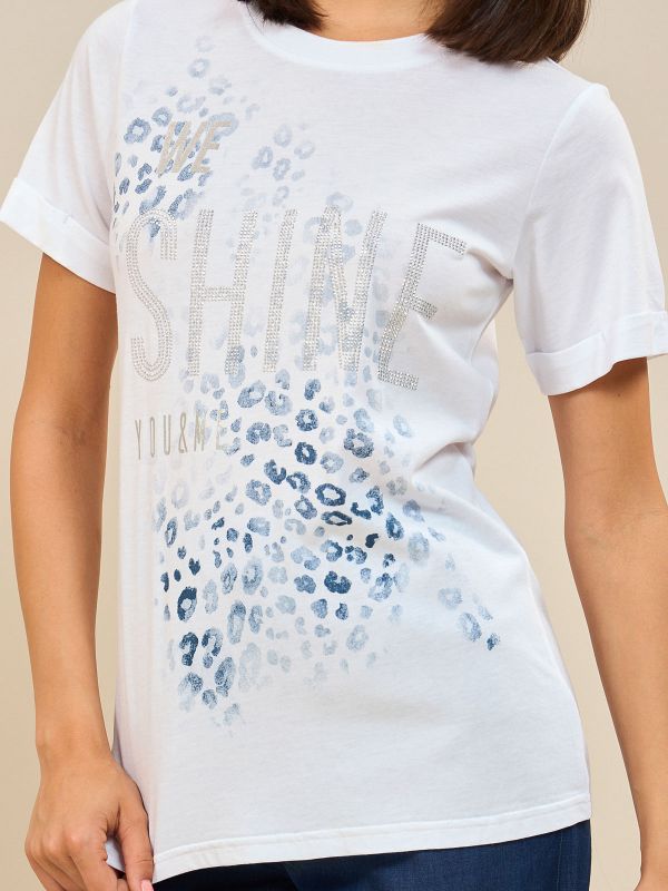 TS מודפסת שרוול קצר