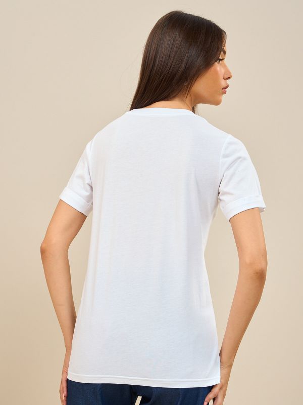 TS מודפסת שרוול קצר