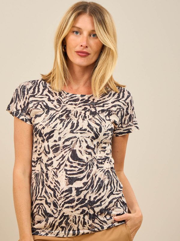 בד צרוב טישרט מודפסת סיר