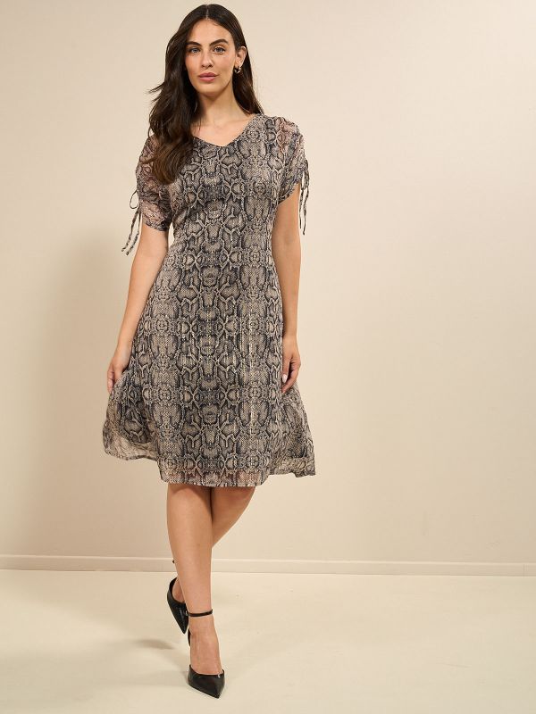 שמלת  שיפון דפוס