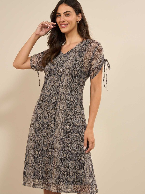 שמלת  שיפון דפוס