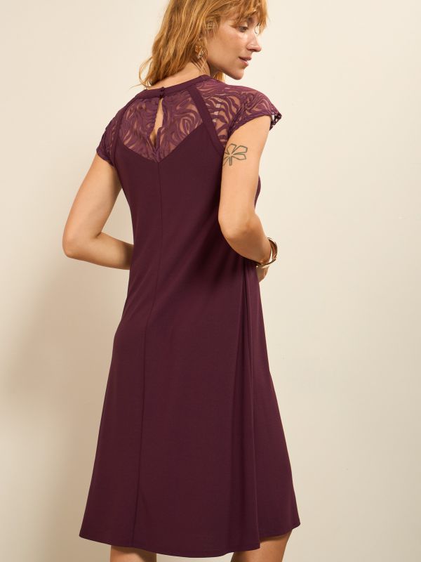 שמלת ערב שילוב תחרה