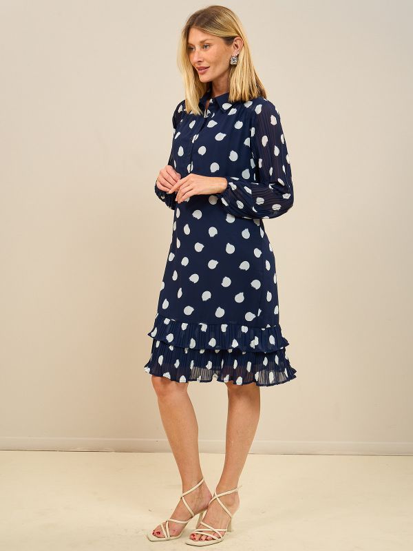 שמלת שיפון מודפסת