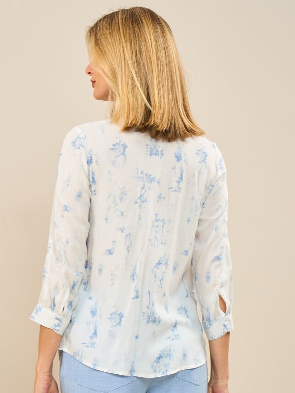 חולצת מכופתרת מודפסת