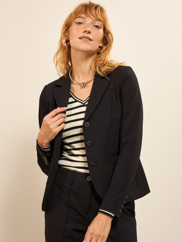 בלייזר ג’רסי ארוך