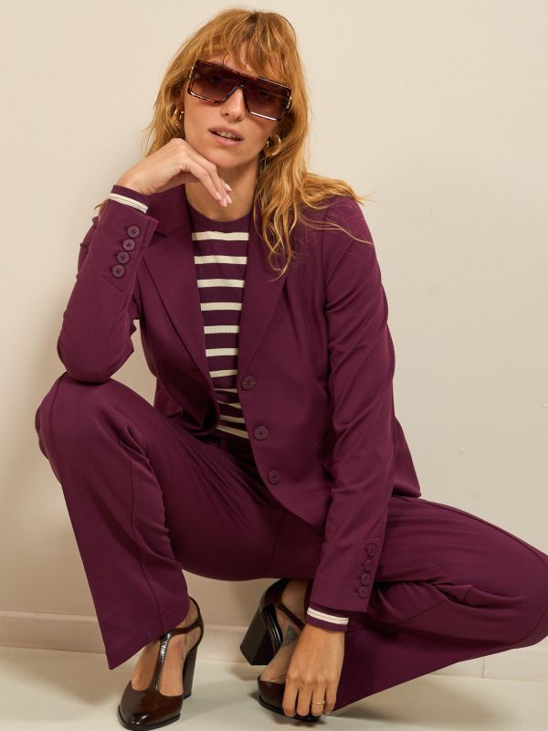 בלייזר ג’רסי ארוך