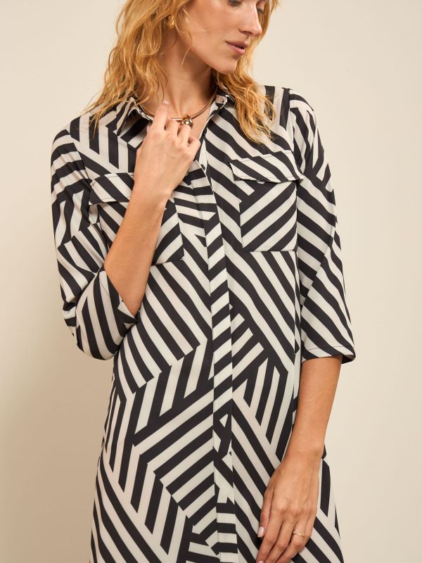 שמלה ארוכה חלקה/מודפסת