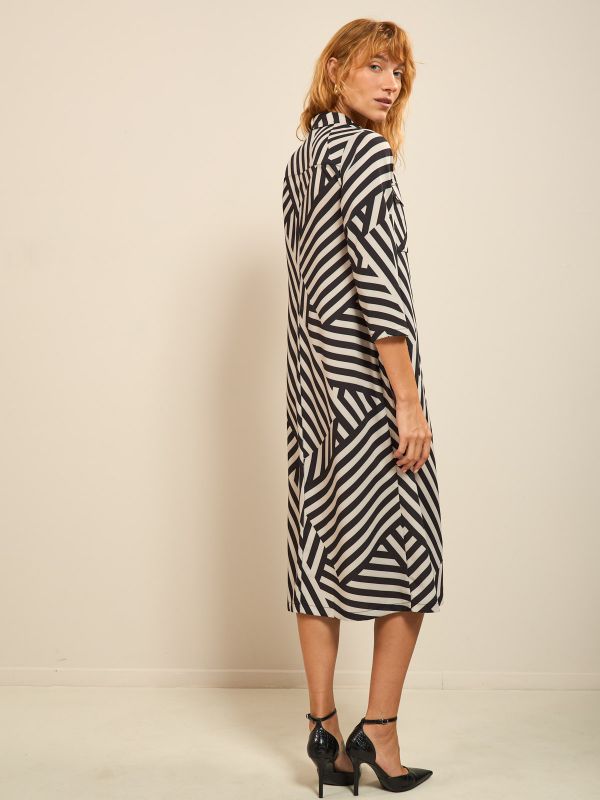 שמלה ארוכה חלקה/מודפסת