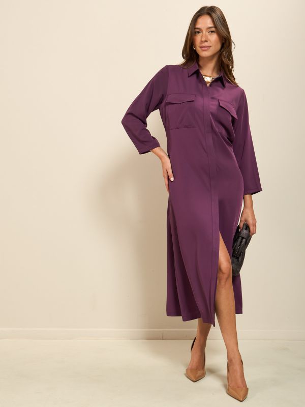 שמלה ארוכה חלקה/מודפסת