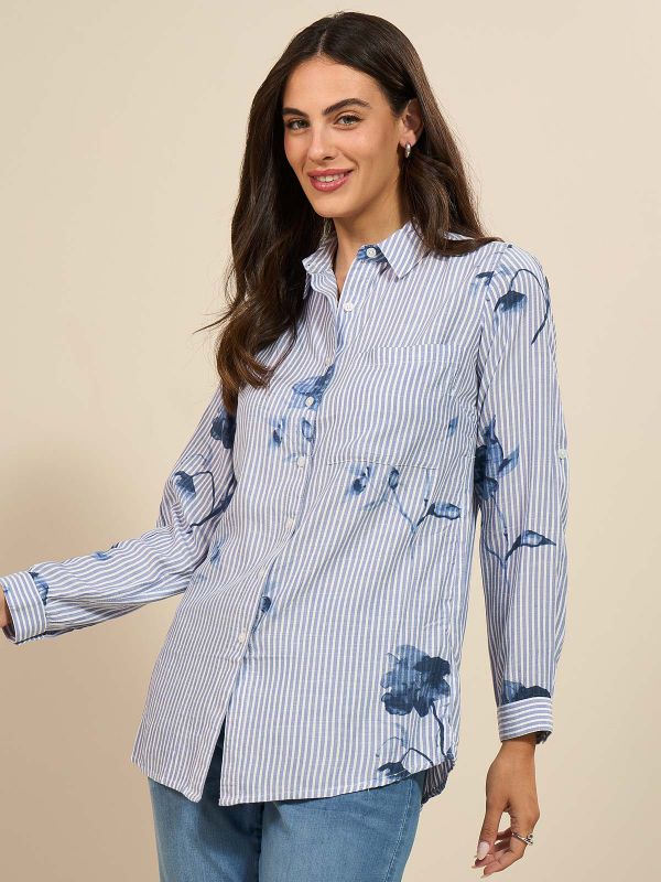 חולצת פסים הדפס