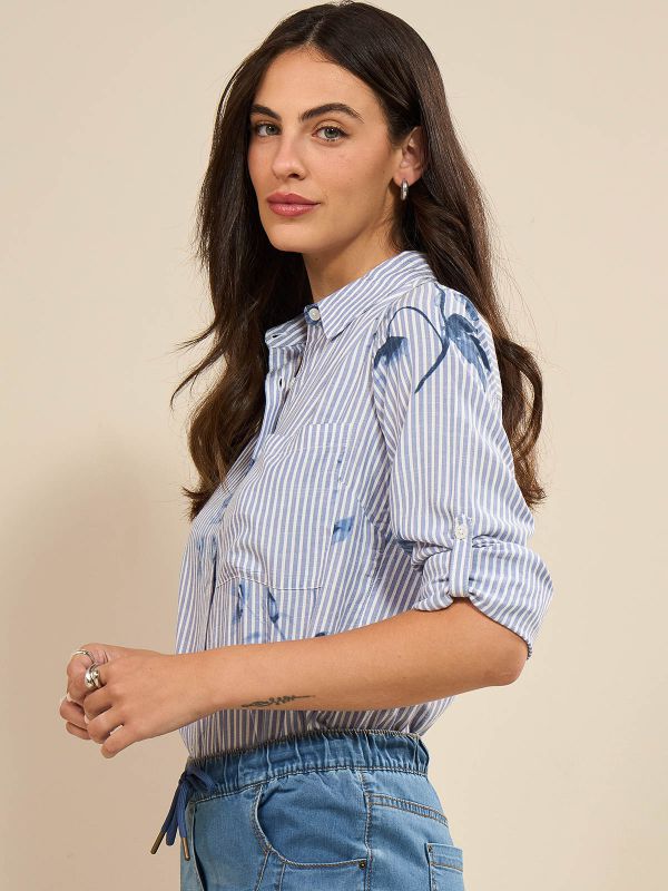 חולצת פסים הדפס