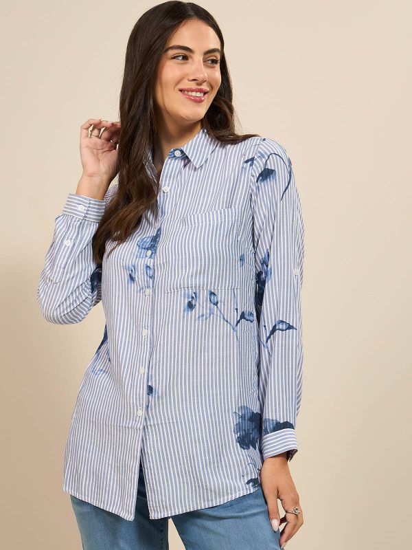 חולצת פסים הדפס