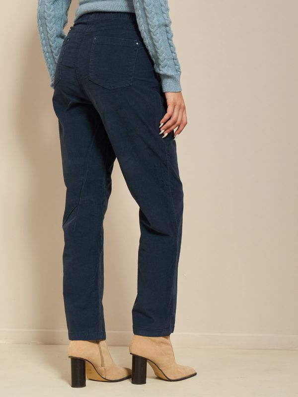 מכנסי קורדורוי עם גומי