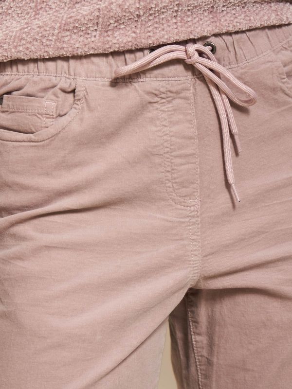 מכנסי קורדורוי עם גומי