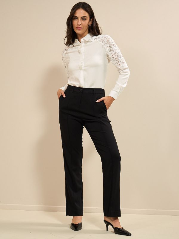 מכנסי ג’רסי מתרחב +גומי