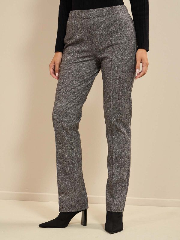 מכנסי ג’רסי מודפס עם גומ