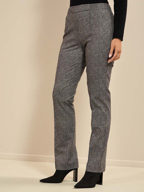 מכנסי ג’רסי מודפס עם גומ