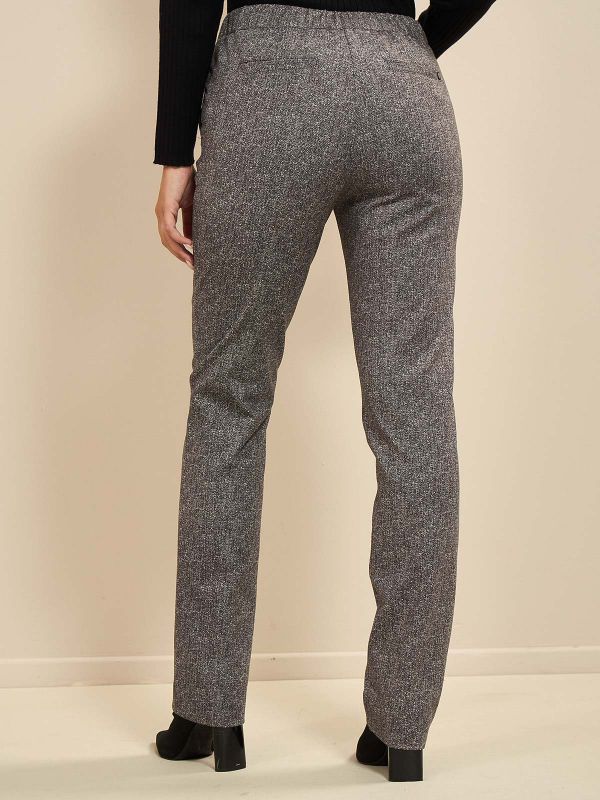 מכנסי ג’רסי מודפס עם גומ