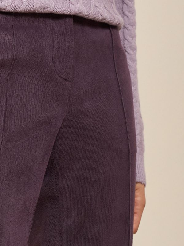 מכנסי דמוי סווד ען גומי