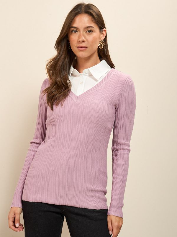 סריגי ריב חולצה