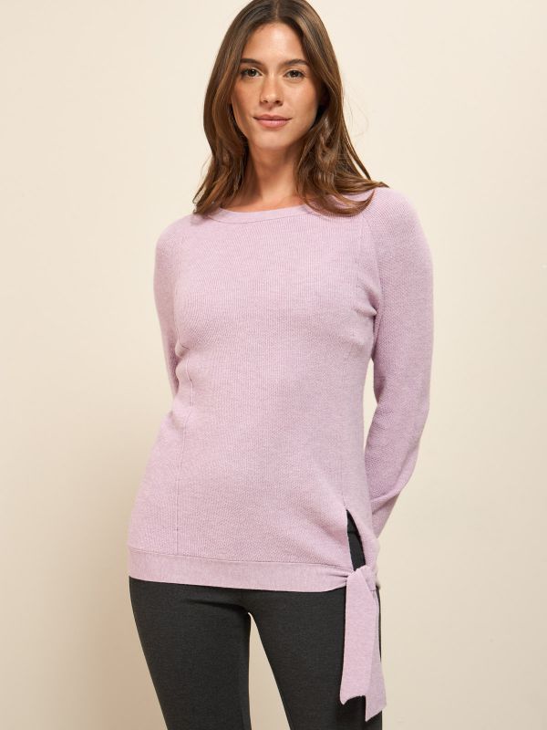 סריגי רגלן עם קשירה