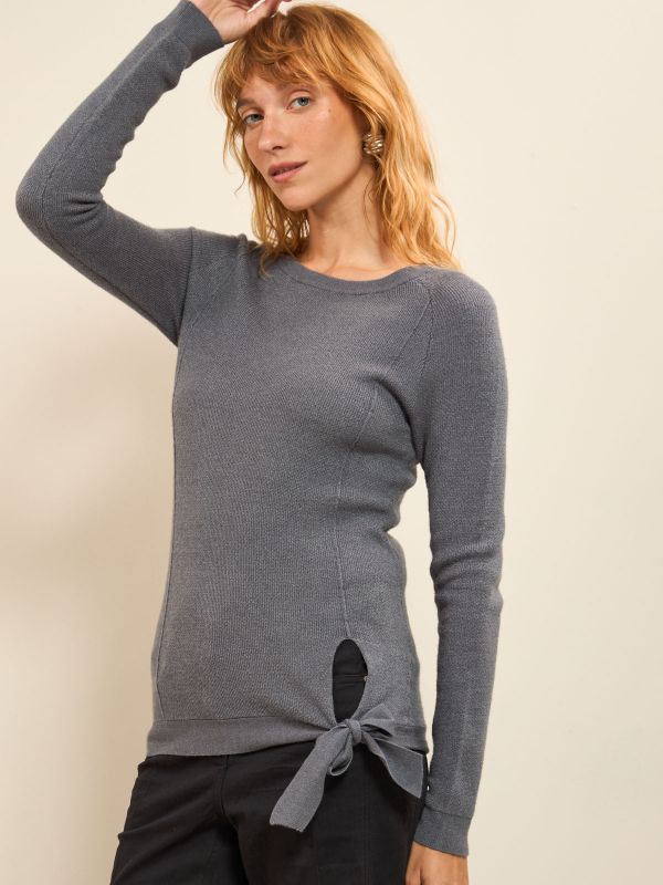 סריגי רגלן עם קשירה