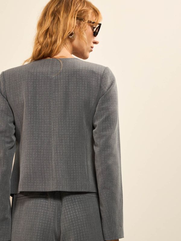 ז’קט PO טקסטורה קצר