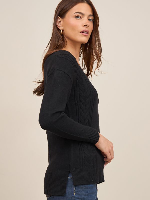 סריג טוניקה ו מחשוף V