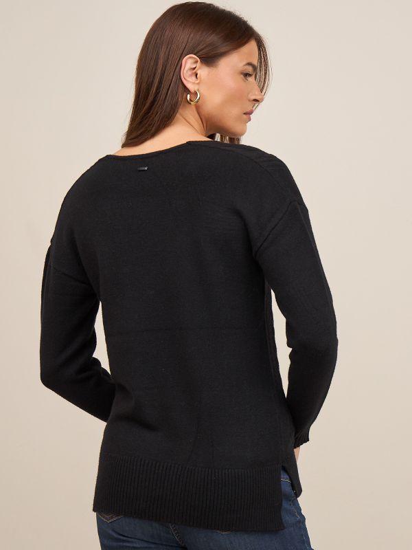 סריג טוניקה ו מחשוף V