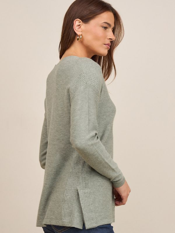 סריג טוניקה ו מחשוף V