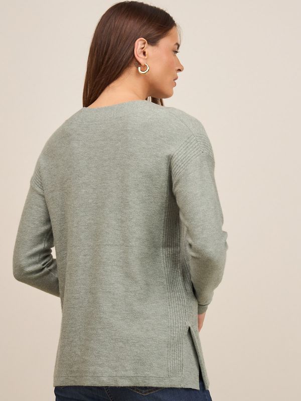 סריג טוניקה ו מחשוף V