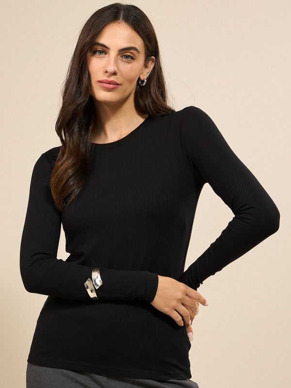 חולצת ריב מחשוף עגול