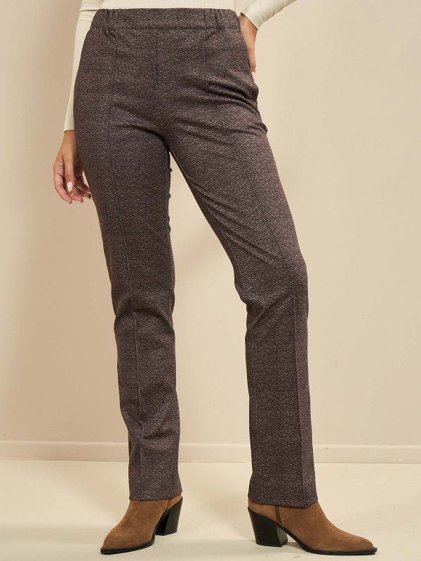 מכנסי ג’רסי מודפס עם גומ