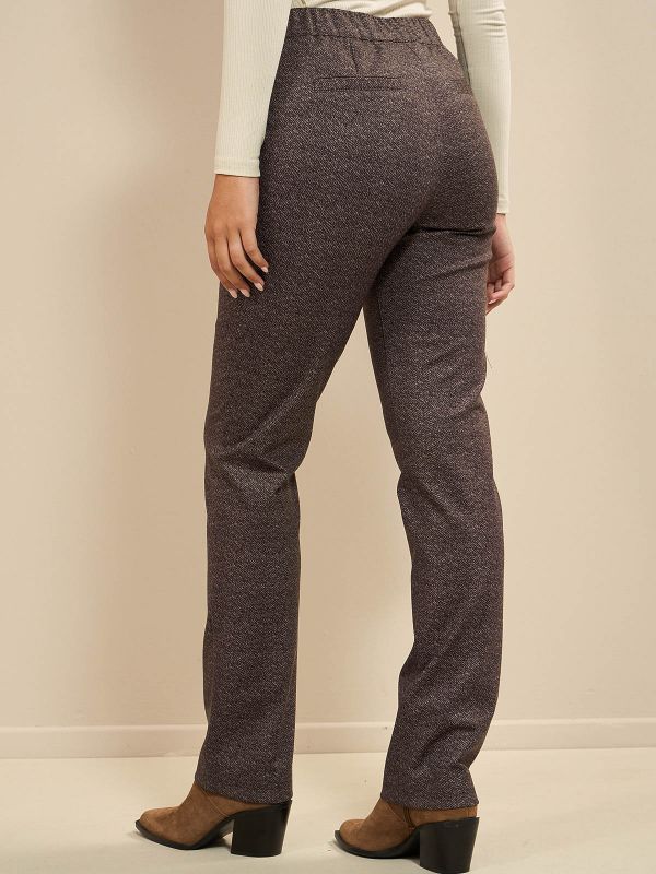 מכנסי ג’רסי מודפס עם גומ