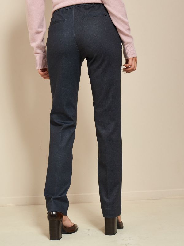 מכנסי ג’רסי מודפס עם גומ