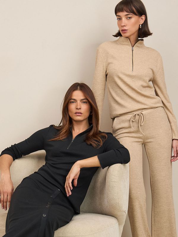 מכנסי סריג עפ קשירה