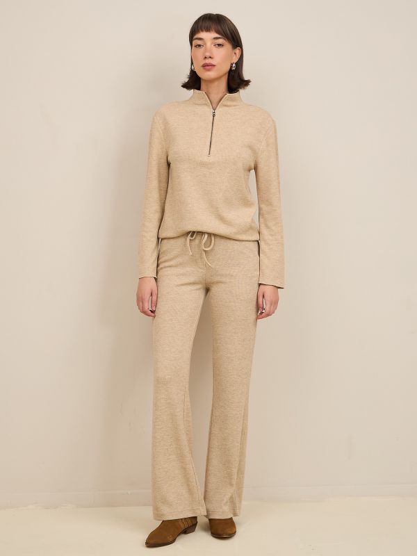 מכנסי סריג עפ קשירה