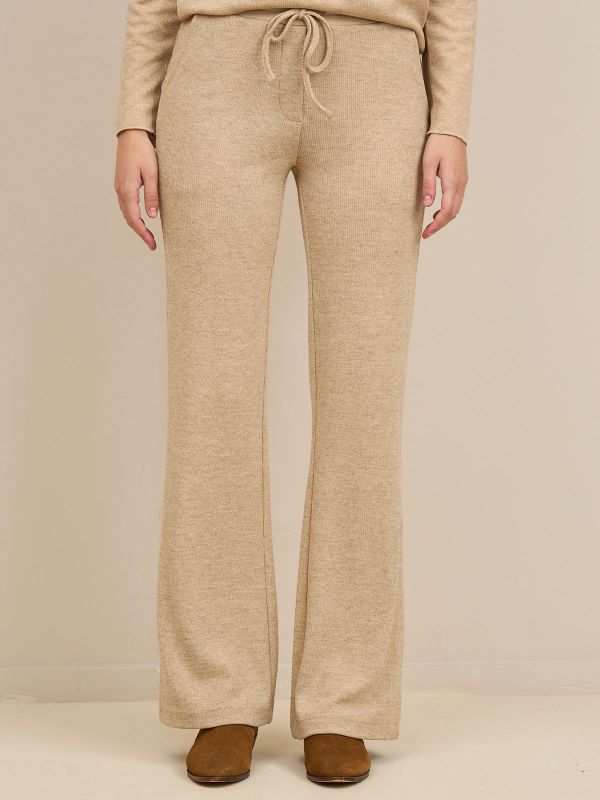 מכנסי סריג עפ קשירה