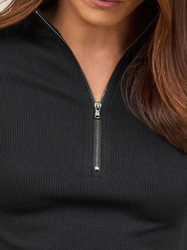 סריג 1/2 גולף עם רוכסן