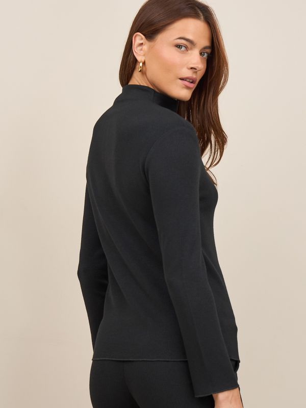 סריג 1/2 גולף עם רוכסן